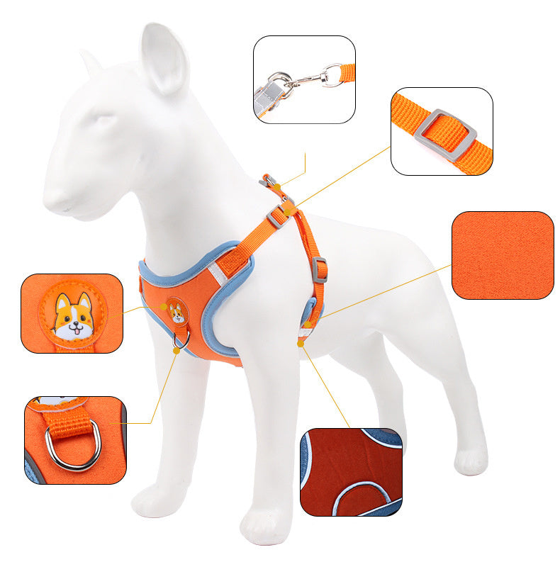 Dog Harness Cat Harness Reflective Dogs Leashs Soft Mesh Chest Strap from PurePaws