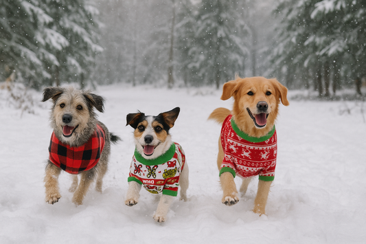 Christmas Dog Clothes Warm Fleece from PurePaws